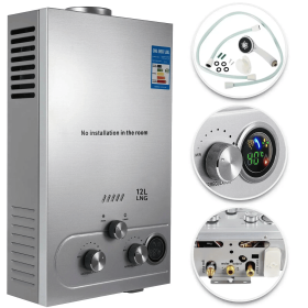 12L Tankless Hot Water Heater Instant Boiler