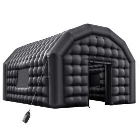 Inflatable Nightclub, 17.72 x 16.4 x 13.9 ft Inflatable Party Tent with 680W Blower & Sandbag, Ventilated Blow up Night Club with 2 Windows