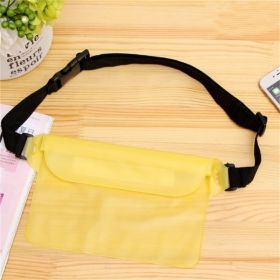 Waterproof Swimming Bag; Ski Drift Diving Shoulder Waist Pack Bag Underwater Mobile Phone Bags Case Cover For Beach Boat Sports (Color: YELLOW)